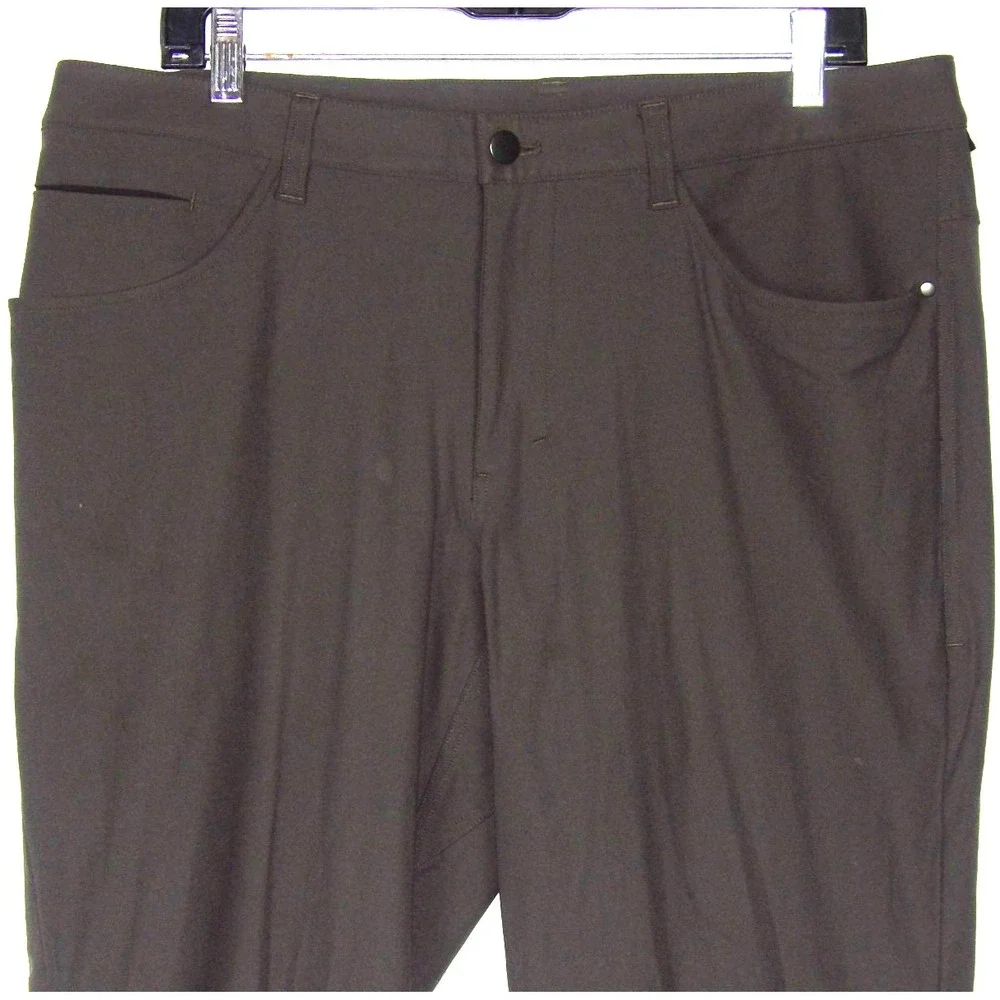 Lululemon Dark Gray Stretch ABC Performance Chino Pants Men's 36 X 28